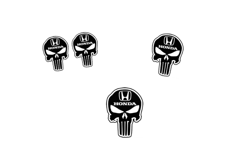 Honda Emblem & Badges set with Honda Skull logo Honda emblems decoinfabric