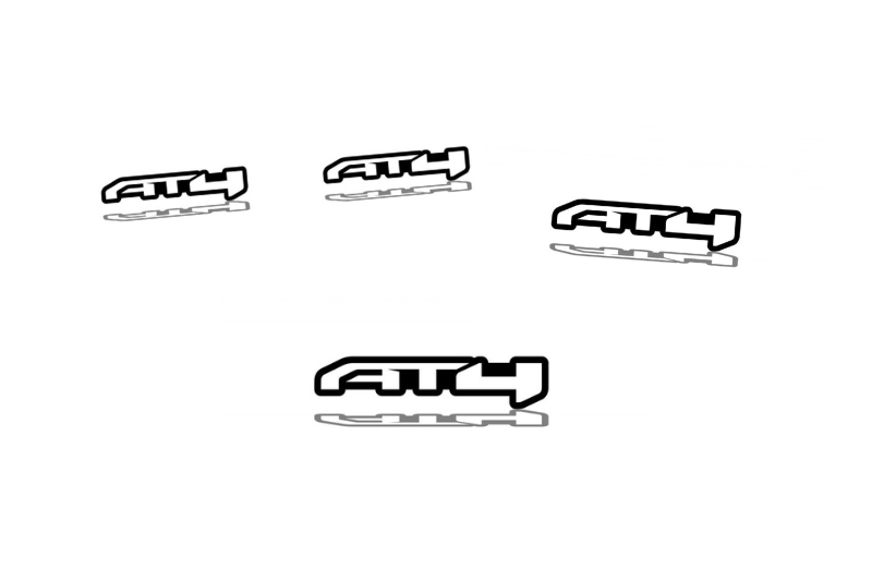 GMC Emblem & Badges set with AT4 logo GMC emblems decoinfabric