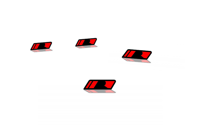 GMC Emblem & Badges set with Roush logo (Type 3) GMC emblems decoinfabric