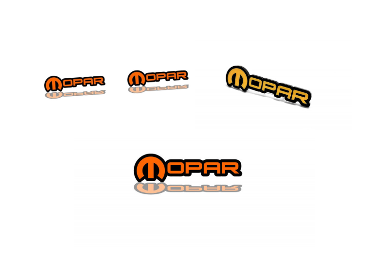 Jeep Emblem & Badges set with Mopar logo (Type 2)