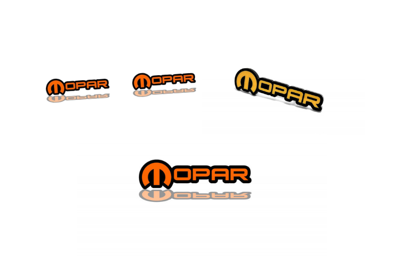 Jeep Emblem & Badges set with Mopar logo (Type 2) Jeep emblems decoinfabric