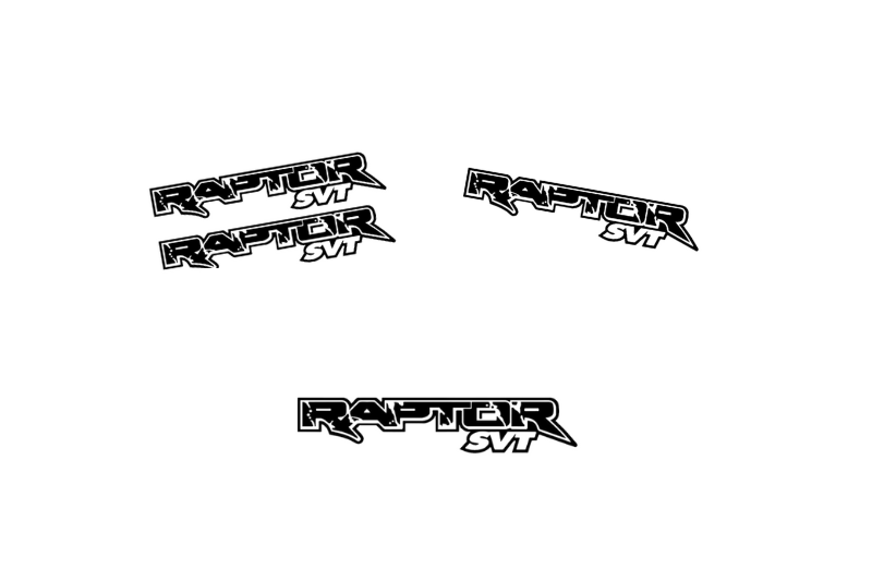 Ford Ranger Emblem & Badges set with Raptor SVT logo Ford emblems decoinfabric