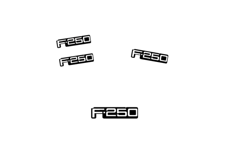Ford F250 Emblem & Badges set with F250 logo Ford emblems decoinfabric