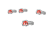 Jeep Emblem & Badges set with Mopar logo (Type 16) Jeep emblems decoinfabric
