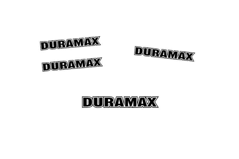 GMC Emblem & Badges set with Duramax logo (Type 4) GMC emblems decoinfabric
