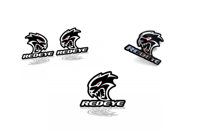 Dodge Emblem & Badges set with Hellcat + Redeye logo