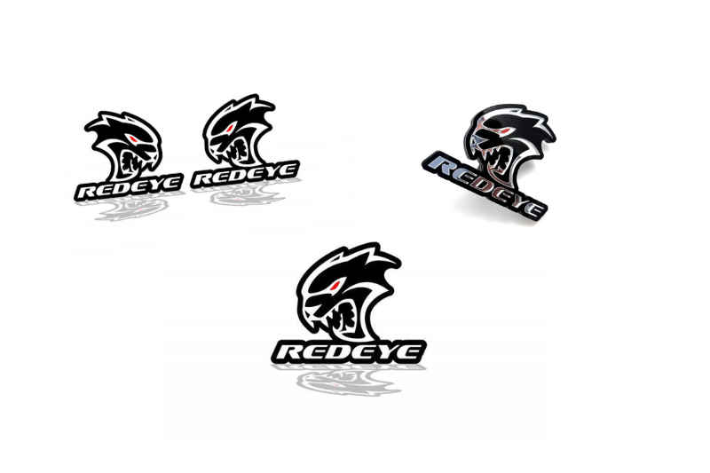 Dodge Emblem & Badges set with Hellcat + Redeye logo Dodge emblems decoinfabric