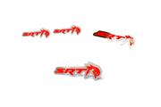 Jeep Stainless Steel Emblem & Badges set with SRT Trackhawk logo Jeep emblems decoinfabric