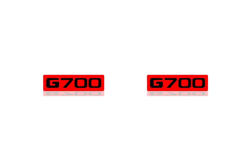 Mercedes G-Class Emblem & Badges set with G700 logo (Type 2)