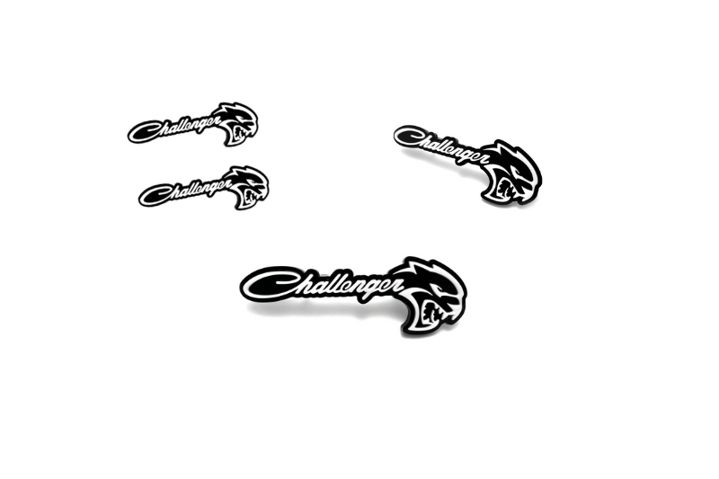 Dodge Emblem & Badges set with Challenger + Hellcat logo Dodge emblems decoinfabric