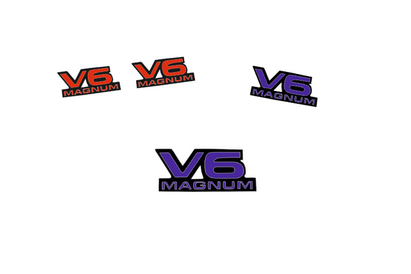 Dodge Emblem & Badges set with V6 Magnum logo