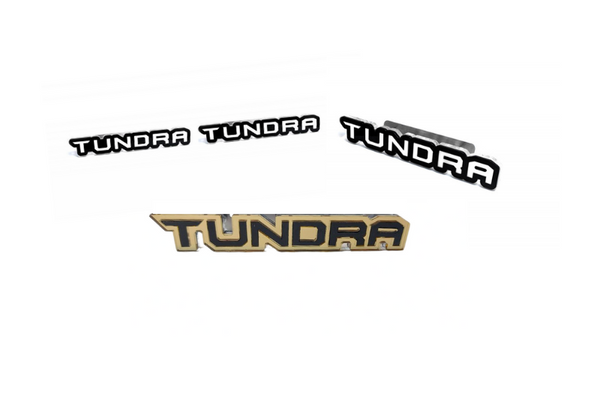 Toyota Emblem & Badges set with Tundra III logo