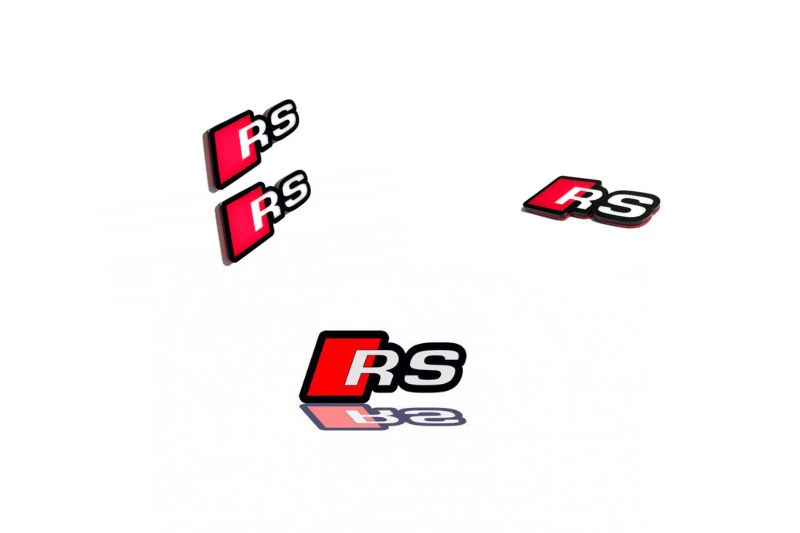 Audi Emblem & Badges set with RS logo