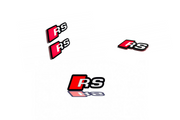 Audi Emblem & Badges set with RS logo Audi emblems decoinfabric