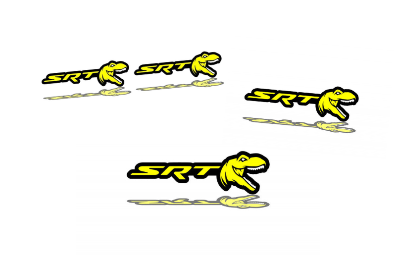 Jeep Emblem & Badges set with SRT + Tirex logo Jeep emblems decoinfabric