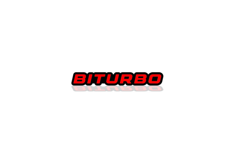 Mercedes G-Class tailgate trunk rear emblem with BiTurbo logo