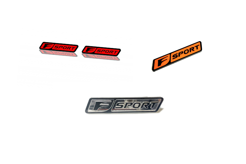 Lexus Emblem & Badges set with F Sport logo (Type 2)