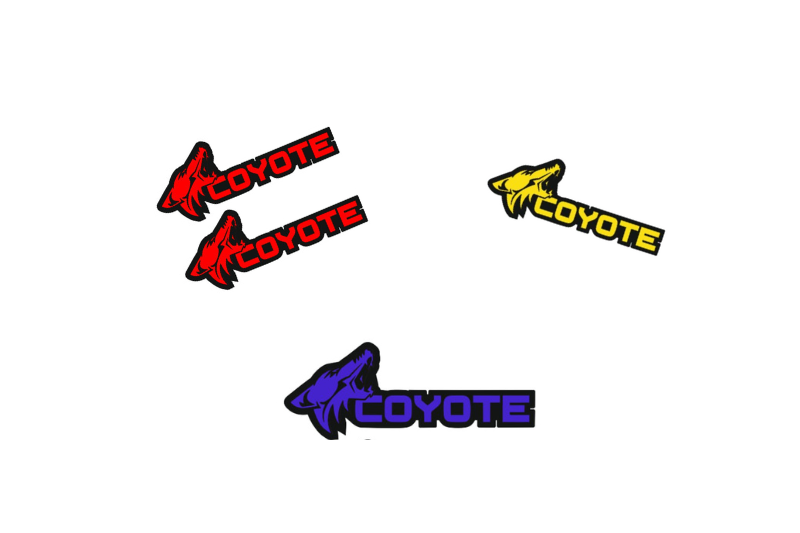 Ford Mustang Emblem & Badges set with Coyote logo (type 7)