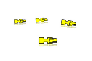 Hummer Emblem & Badges set with H2 logo Hummer emblems decoinfabric