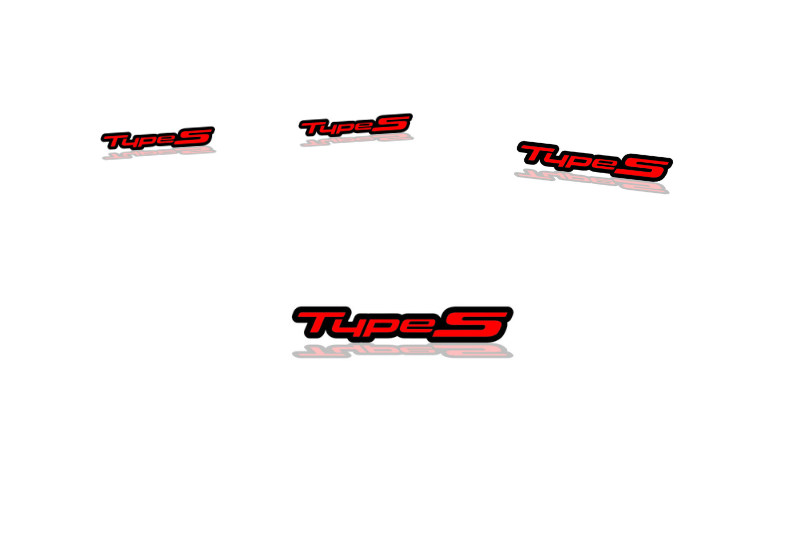 Acura Emblem & Badges set with Type S logo (Type 2) Acura emblems decoinfabric