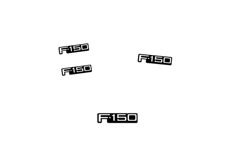 Ford F150 Emblem & Badges set with F150 logo (Type 2) Ford emblems decoinfabric