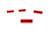 Mercedes G-Class Emblem & Badges set with G700 logo (Type 2) Mercedes emblems decoinfabric
