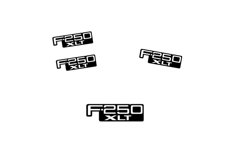 Ford F250 Emblem & Badges set with F250 XTL logo (Type 2)