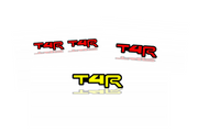Toyota Emblem & Badges set with T4R logo Toyota emblems decoinfabric
