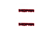 Dodge Emblem & Badge Set - Grille and Tailgate Mopar Blood logo Dodge emblems decoinfabric BLACK
