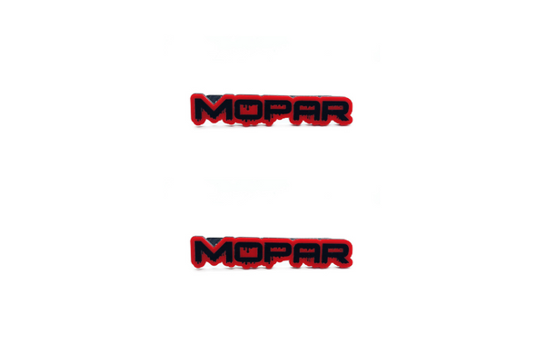 Dodge Emblem & Badge Set - Grille and Tailgate Mopar Blood logo