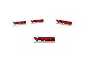 Acura Emblem & Badges set with VTEC logo Acura emblems decoinfabric