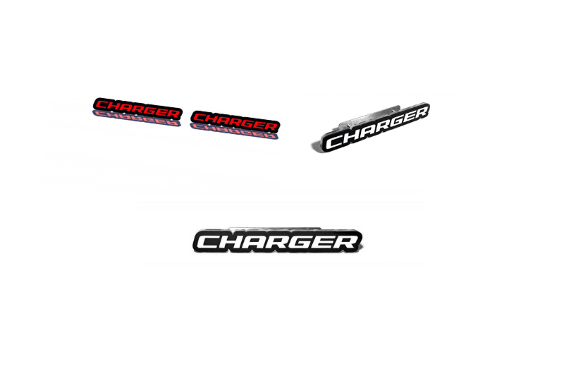 Dodge Emblem & Badges set with Dodge Charger logo