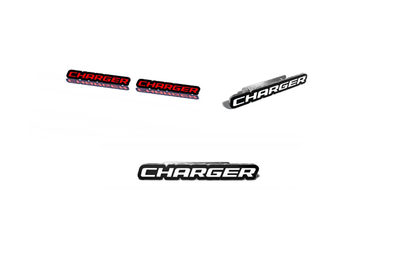 Dodge Emblem & Badges set with Dodge Charger logo Dodge emblems decoinfabric
