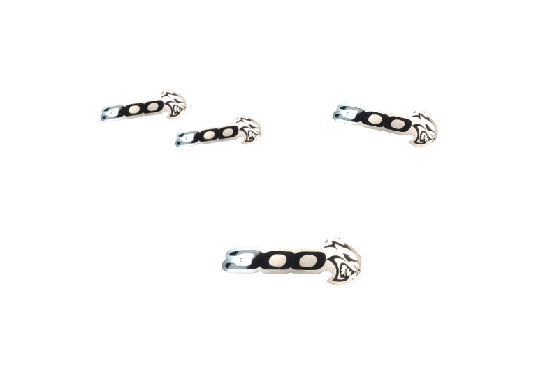 Chrysler 300C II Stainless Steel Emblem & Badges set with 300 Hellcat logo Chrysler emblems decoinfabric