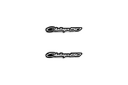 Dodge Emblem & Badge Set - Grille and Tailgate Dodge Challenger 50 logo Dodge emblems decoinfabric WHITE
