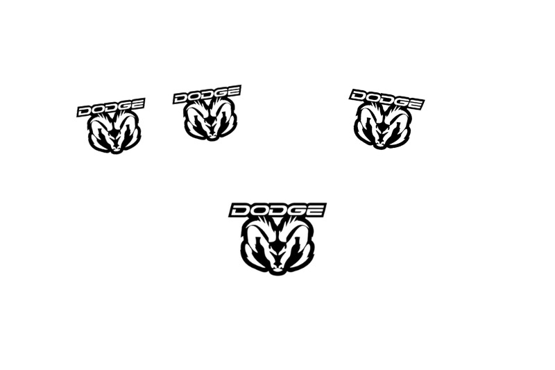 Dodge RAM Emblem & Badges set with Dodge RAM logo (Type 2)