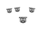 Dodge RAM Emblem & Badges set with Dodge RAM logo (Type 2) Dodge emblems decoinfabric