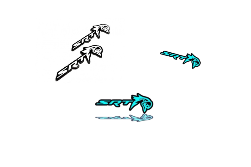 Dodge Emblem & Badges set with SRT Trackhawk logo Dodge emblems decoinfabric