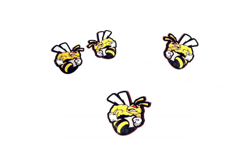 Dodge Emblem & Badges set with Strong Bee logo (Type 2)