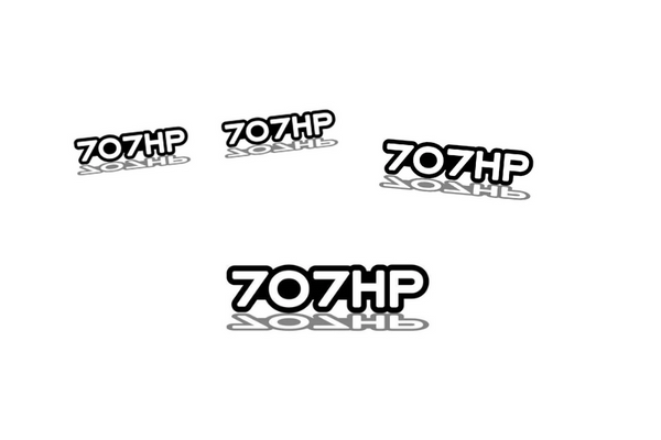 Jeep Emblem & Badges set with 707HP logo