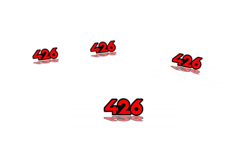 Dodge Emblem & Badges set with 426 logo Dodge emblems decoinfabric