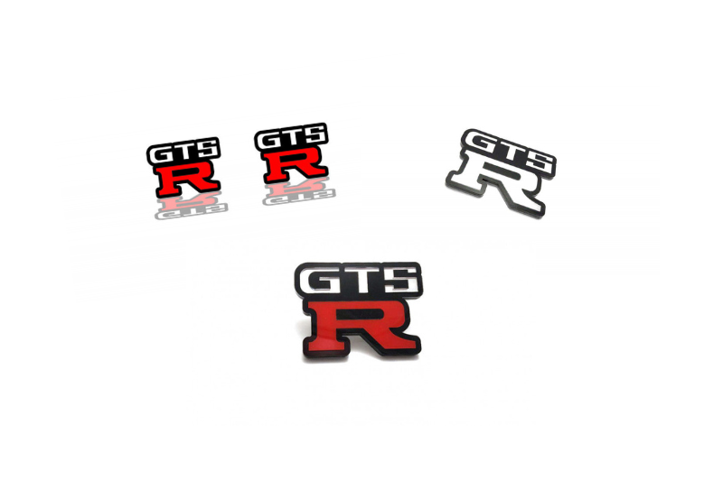 Nissan Emblem & Badges set with GTS-R logo Nissan emblems decoinfabric