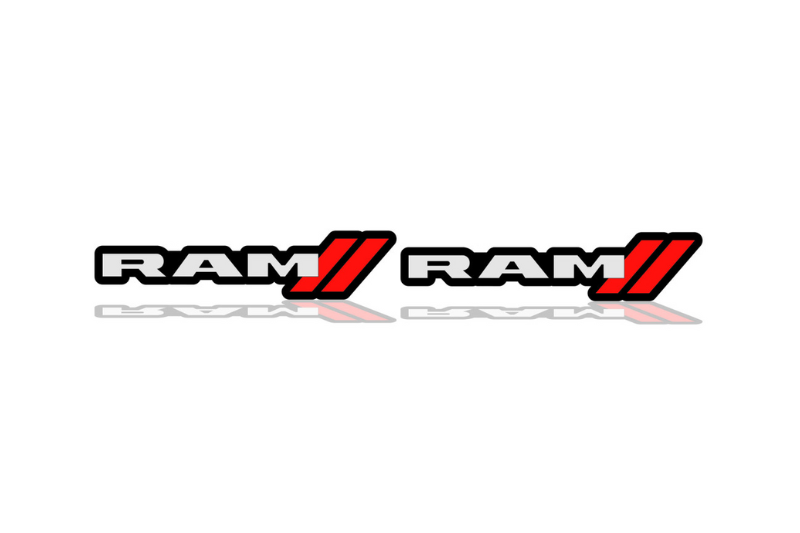 Dodge RAM Emblem & Badges set with Ram + Dodge logo Dodge emblems decoinfabric
