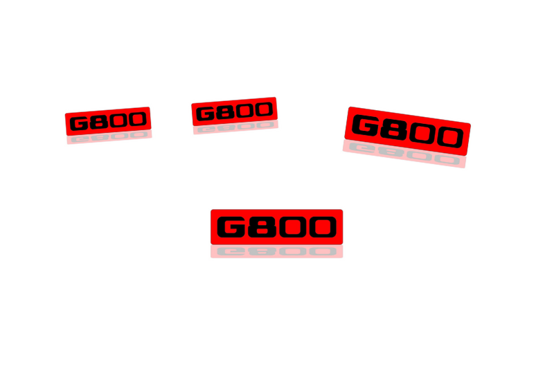 Mercedes G-Class Emblem & Badges set with G800 logo (Type 2) Mercedes emblems decoinfabric