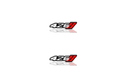Dodge Emblem & Badge Set - Grille and Tailgate 426 + Dodge logo Dodge emblems decoinfabric WHITE