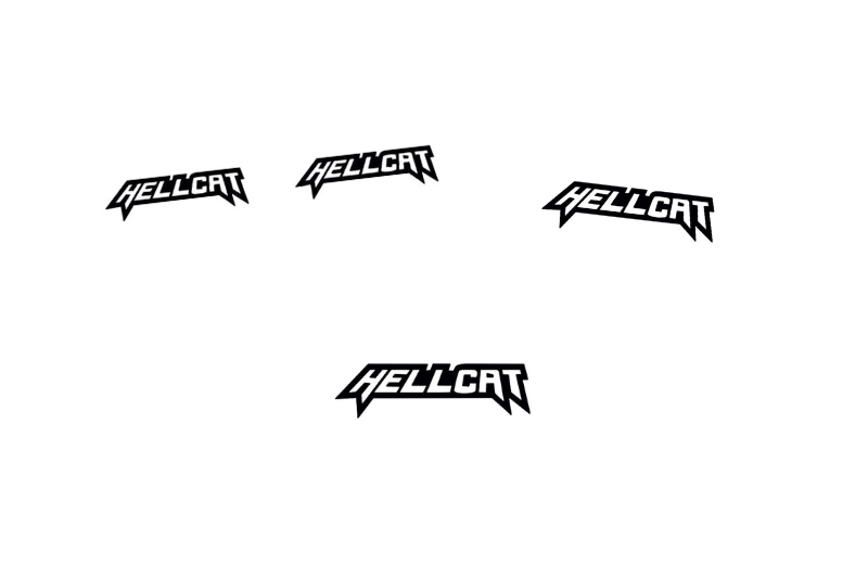 Dodge Emblem & Badges set with Hellcat logo (Type 5)