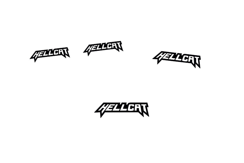Dodge Emblem & Badges set with Hellcat logo (Type 5) Dodge emblems decoinfabric