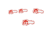 Dodge Emblem & Badges set with Mopar logo (Type 16) Dodge emblems decoinfabric