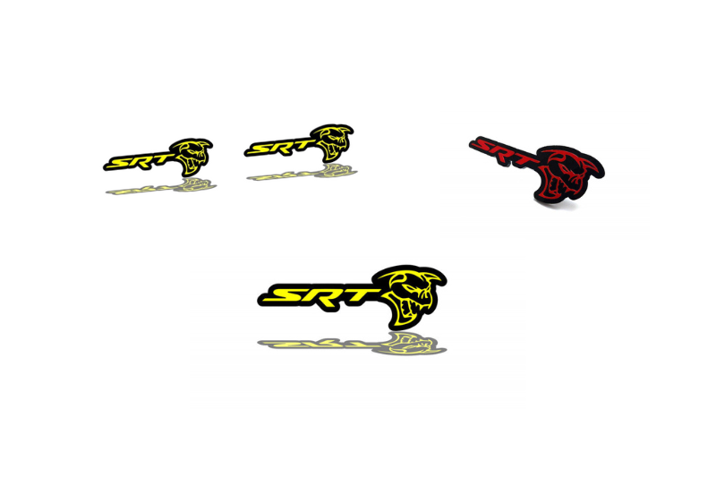 Dodge Emblem & Badges set with SRT Ghoul logo Dodge emblems decoinfabric