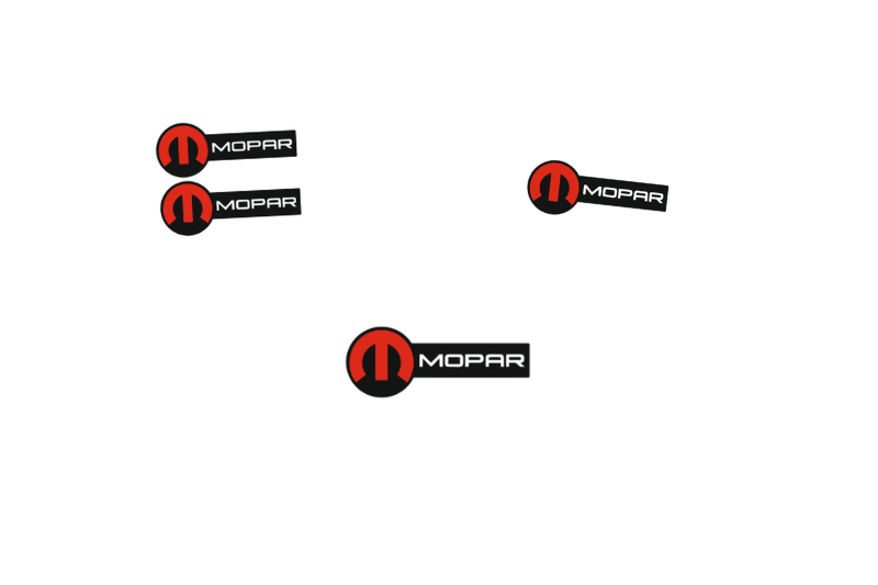 Jeep Emblem & Badges set with Mopar logo (Type 11) Jeep emblems decoinfabric